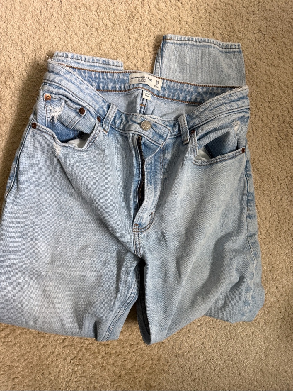 Abercrombie & Fitch Light Blue skinny Jeans
